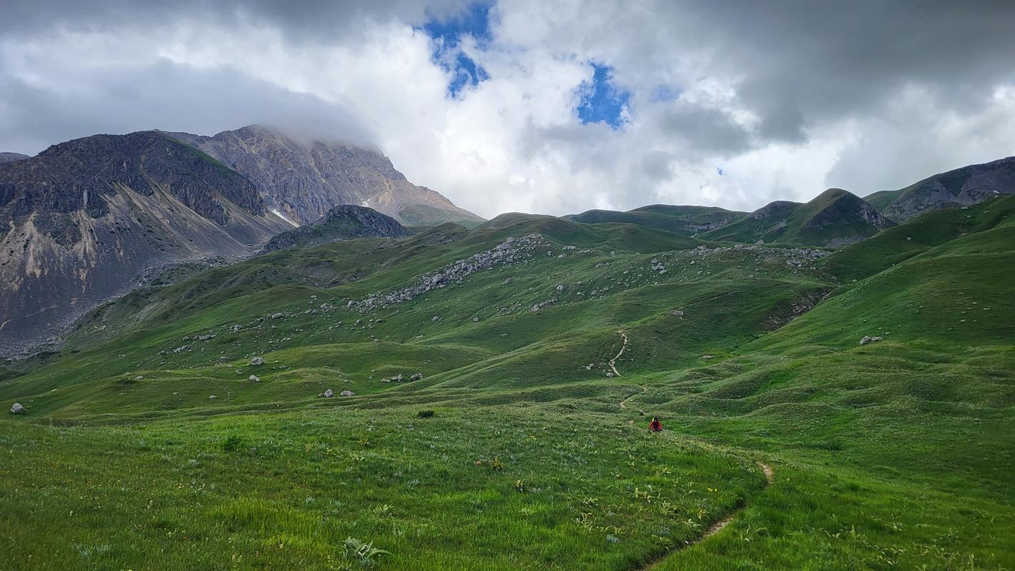 Gran Sasso Nationalpark    , Corno Grande im Nebel