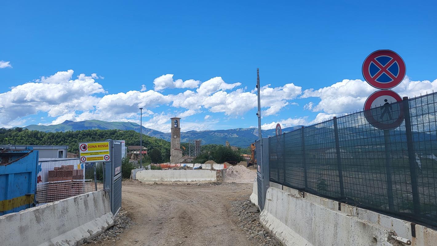 Zona Rossa in Amatrice (970 m)