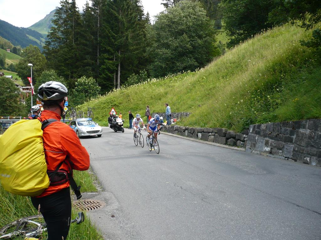 Kollision mit der Tour de France in L'Evitaz