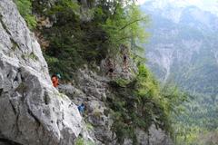 Klettereinsteig zur Soča-Quelle 