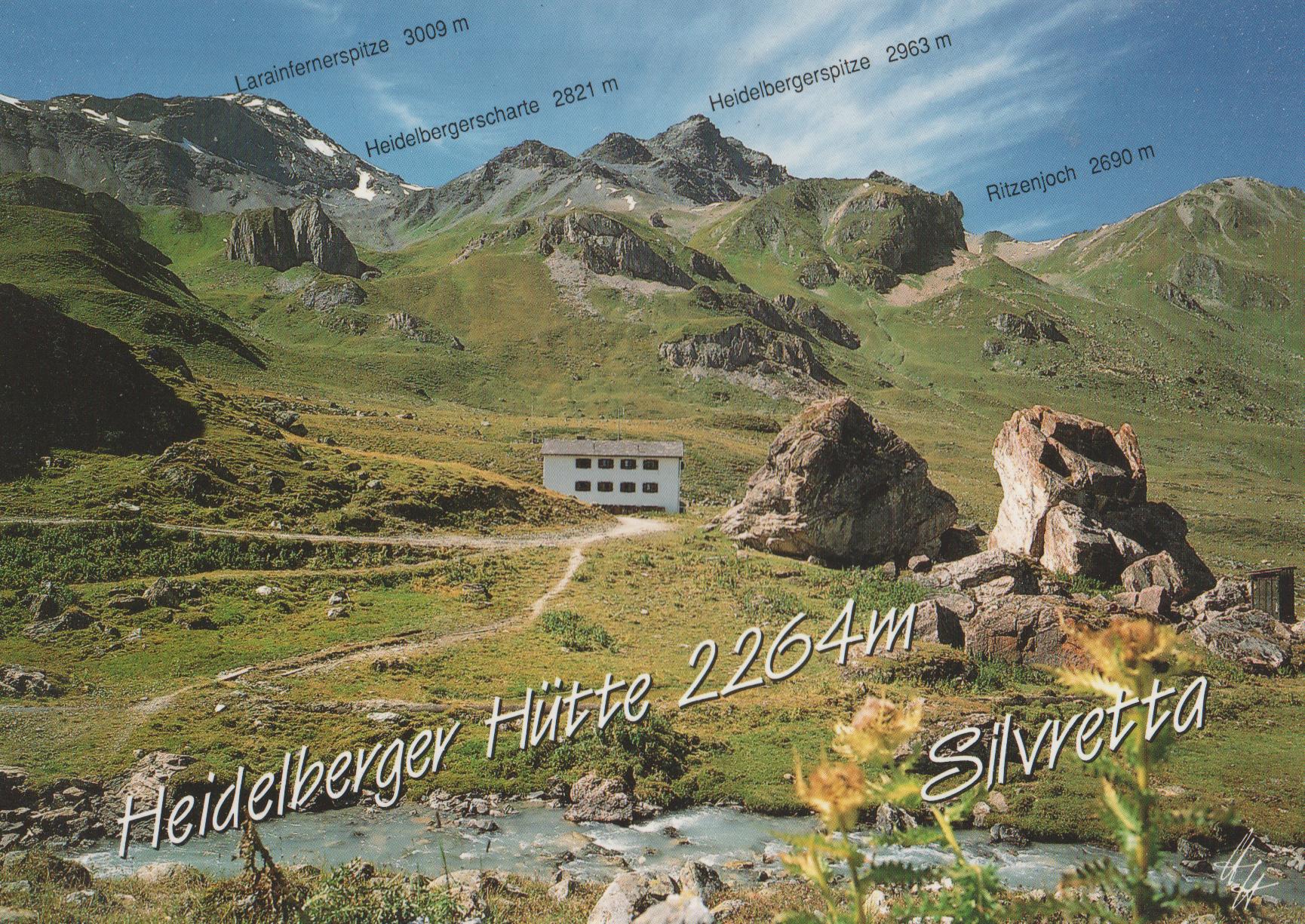 Heidelberger H&uuml;tte (2254&nbsp;m) [Postkarte]